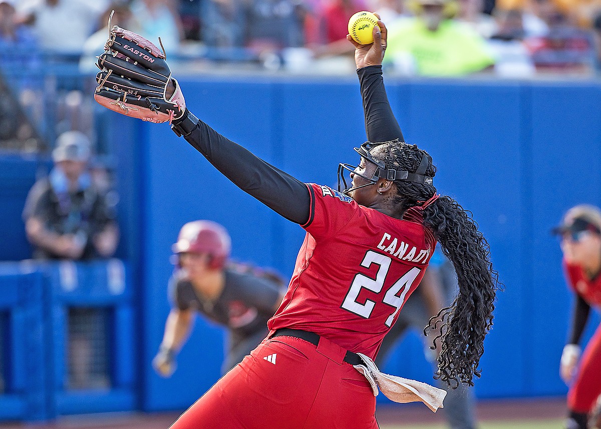 Canady, Texas Tech blank Alabama to reach WCWS finals