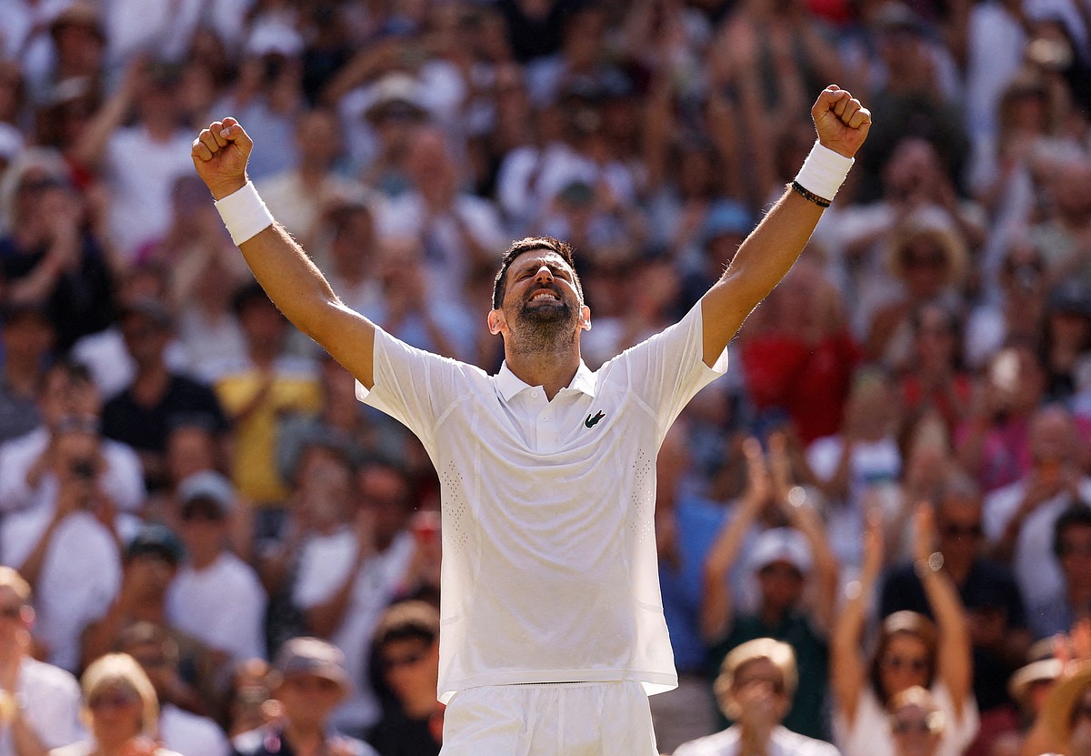 Djokovic ties Federer’s Wimbledon wins mark at 105