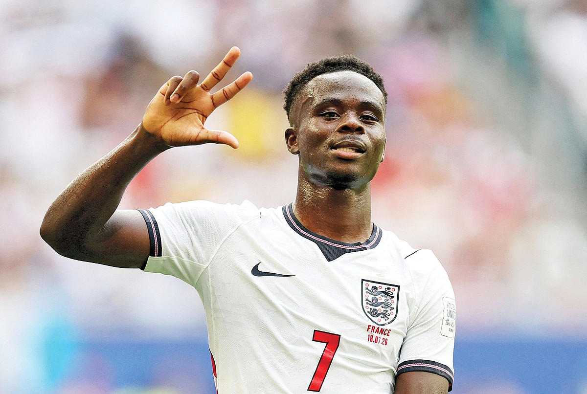 Saka hat trick leads England past France in wild third-place match in World Cup