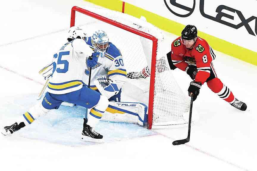 Blackhawks take down Blues to post first win of season