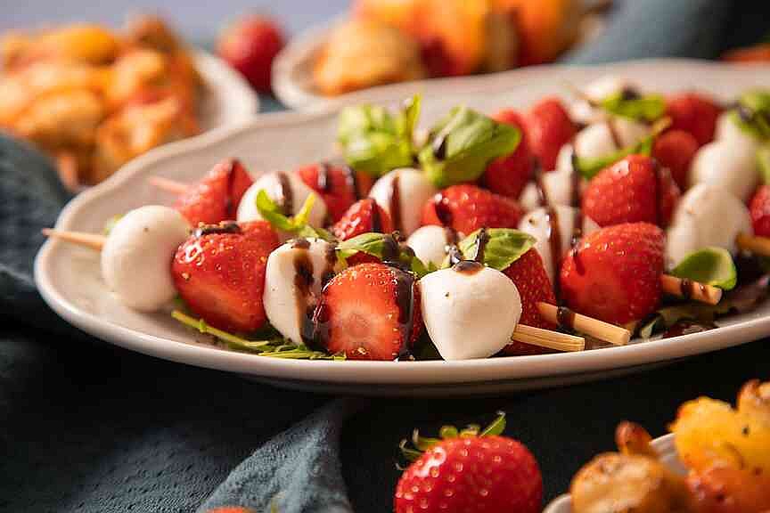 Add strawberries for fresh new take on pizza, salsa or soup