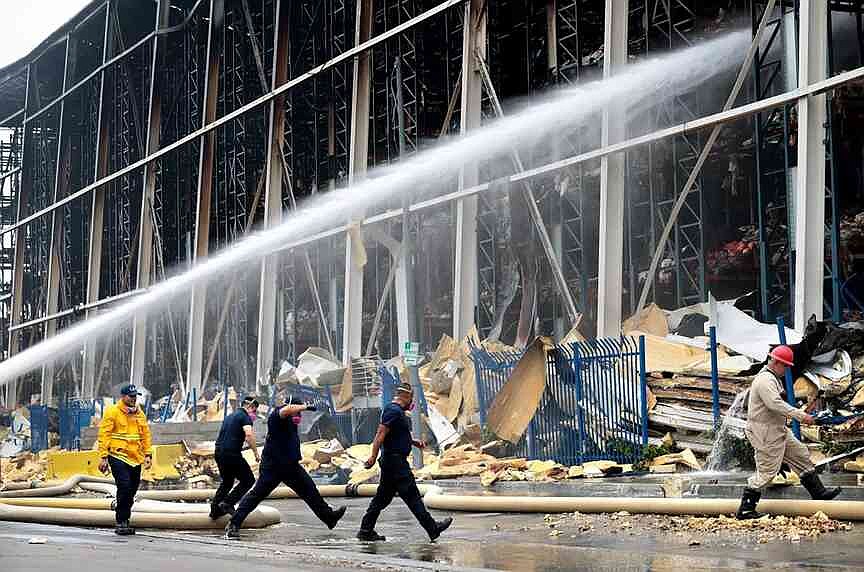 Cleanup of rotting meat, scorched debris begins at California cold storage warehouse