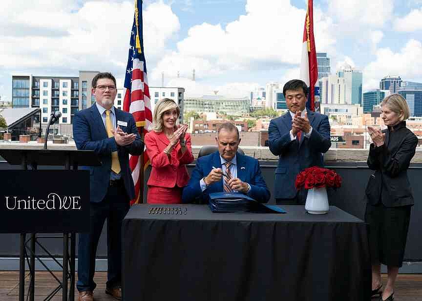 Kehoe holds signing for new health care licensing law